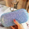 Sacs de soirée paillettes pour femmes sacs à main de luxe dames concepteur élégant Cluch Bling mariée petit sac à bandoulière Messenger 230317