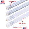 Led Tubes 90W 4 Rows 65W Double Row T8 8Ft Single Pin Fa8 45W Tube Light 8 Ft 8Feet Fluorescent Bb Drop Delivery Lights Lighting Bbs Dhpus