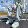 Mens Pants Spring Autumn Y2K Fashion Hip Hop Loose Striped Trousers Man Casual Sports Pants Sweatpants Contrast Color Streetwear Clothes 230320