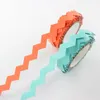 Geschenkwikkeling Wave Washi-tape- Diy Handwerkboeken en papiervaartuigen-2 kleur extra lange roll-4 mm breedte 8,5 meter lengt