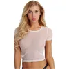 Tanks Femmes Camis Femme Femmes Hollow Out Résille Halter Cou Élastique Spaghetti Bretelles Crisscross Dos Découpe Underboob Gilet Crop Tops 230317