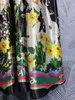 Robe d'élingue printemps / été 2023 Nouvelle robe sans manches à imprimé de mode Robe de vacances Robe à mi-longueur s-xl