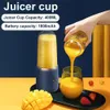 Fruktgrönsaksverktyg Electric Juicer Blender 6 Blades Cup Mini Mixers S Extractors USB Laddning Squeezer 230320