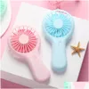 Party Favor Usb Mini Wind Power Handheld Fan Convenient And Traquiet Portable Student Office Cute Small Cooling Drop Delivery Home G Dhrei