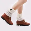 Women Socks Ladies Winter Leg Warmer Thicken Wool Knitted Foot Cover Punk Y2k Sweet Girl Boot Cuffs Lolita Cosplay Gothic