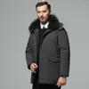Men's Down 2023 Middle-aged And Old Jacket Dad's Short Thickened Hair Collar Winter Warm Coat For The Elderly