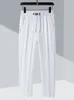 Men's Pants Plus Size 8xl Summer Casual Men Cooling Quick Dry Breathable Thin Soft Stretch White Colorful Straight Long Trousers Male 230317