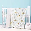 毛布HappyFlute Baby Blanket for Boys Girls Baby Blankets Born Super Soft Comfy Cotton Patterned with Dotted Backing230320