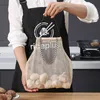 Hanging Baskets Hangable Vegetable Storage Net Bag Eco Friendly Onion Grocery Store Bags Reusable Kitchen Accessories