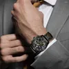 Armbanduhren Ben Nevis Top Marke Mode Militäruhr für Männer Schwarz Leder Sport Quarzuhr Geschenk Uhren A5