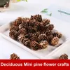 Decorative Flowers 20Pcs Natural Dried Plants Pine Cone Artificial Flower For Home Christmas Decor DIY Garland Wreath Wedding Decoration