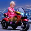 Children's Electric Motorcycle Car 3 Wiel Cool Lights Dual Drive Boys Girls Motor-aangedreven Motorbike Driester Baby Racing Moto Bike Kids Birthday Festival Geschenken