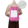NEW Sublimation Blank Drawstring Bags Tie Dye Sport Polyester Colorful Shop Bag Travel Backpack Shoe Pocket Women Child Storage