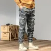 Pantalons pour hommes CAAYU Mens Cargo Pants Men Multipocket Male Hip Hop Japanese Streetwear Pantalons Jogging Casual Camouflage Pants For Mens 230320