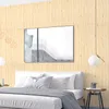 Wallpapers Wooden Design 3D Wall Self Adhesive Panel Decoration Wallpaper Foam Waterproof Sticker Bedroom Bathroom Decor