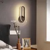 Wandlampen moderne minimalistische roterende ledlamp eenvoudig zwart wit licht decor salon slaapkamer trappen woonkamer achtergrond gangpad