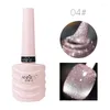 Nail Gel Glitter Polish Glue Color Bright Shiny Finely Explosive Diamond Reflective Soak Off Cat's Eye Magnetic GelTSLM1