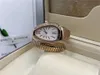 Women's Watch, 32 mm, aço inoxidável, em forma de cobra dupla, movimento de quartzo importado, alça de mola, anel de relógio de diamante