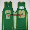 St Vincent Mary High School Irish 23 LeBron Jerseys White Green St. Patrick Kyrie Irving Basketball Jersey