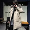 Men's Down 2023 Winter Coats Male Han Edition Thickening Heavy Hair Get White Duck Long Jacket Windproof Coat