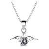 Chaînes Aile Ruban Luxueux Ange Cristal Pour Femmes Pendentif Collier Fille Femmes Colliers Longs