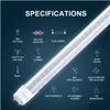 Led Tubes Tube T8 4Ft 4 Feet Super Bright 18W 22W 28W Shop Light Bb 100Lm/W Clear Er Replace To Fluorescent Fixture Ac85277V Drop De Dhojk