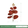 Decorative Flowers Artificial Plant Eucalyptus Plastic Fake Leaves Green Tree Branch For Christmas Wedding DIY Decor Flower Arrangment Faux