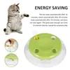 Cat Toys Electric Interactive Turnplate Toy Round Hållbart icke-halkstöd vårfjäder energibesparande retad