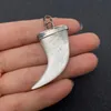 Charms Natural Sea Shell Pendant Necklace Jewelry Sword Shape White Electroplating DIY Handmade Supplies Accessories Gift Charm