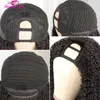 Perruques synthétiques crépus bouclés u partie perruque de cheveux humains brésilienne profonde sans colle v pour les femmes noires 150% densité couleur naturelle s 230227