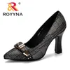 Dress Shoes ROYYNA Women Pumps Spring Autumn Plus Size 34-43 Fashion Elegant Pointed Toe Office Ladies High Heels Woman Trendy Shoes 230320