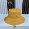 Chapéu de praia vintage lavável homens balde chapéu verão sol evitar respirável laranja rosa casquette algodão forro casual borlas lona designer chapéus PJ027 C23