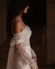 Vestidos de novia de Spring Fashion Mermaid Sexy Spaghetti Stores Rata de Mariee Applices de encaje hecho a medida Boho Bridal Gowns
