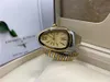 Orologio da donna, 32mm, acciaio inossidabile, serpentino a doppia carica, movimento al quarzo importato, cinturino a molla, piccolo