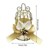 Cadeau de mariage enveloppant Boîtes de faveur Golden Bird Cage pour l'anniversaire du festival d'anniversaire Supplies pour la Saint-Valentin