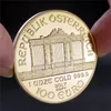 Wien Hall Cello Commemorative Coin Gift Gold Coin Collection År två tusen noll sjutton bästa kvalitet