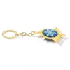 Keychains Genshin Impact Eyes Metal Jewelry Key Chain Cosplay Luminous Accessories Fashion Simple And Generous Boy Gift