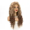 その他のファッションアクセサリーEuramerican Womens Long Curly Synthetic Wig Womens NaturalWavy Wavy Wig耐熱性コスプレコスプレの髪のミックスとマッチの茶色とGol