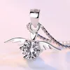 Chains Wing Sliver Luxurious Angel Crystal For Women Pendant Necklace Girl Women's Necklaces Long
