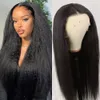 Peruca reta de renda cheia 13x4 13x6 HD Lace Frontal Wig 100 peruca de cabelo humano pré -arrancada com cabelos para bebês Remy Hair Brasy Yaki Lace Front Wigs for Women Greatremy