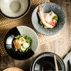 Tigelas 6/7/8 polegadas Cerâmica Ramen Bowl Salada de vegetais criativos Sopa chinesa de macarrão chinês japonês