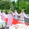 Fleurs décoratives 17 couleurs 5 sacs 0.48 5 m chemin de table de mariage décoration fil cristal tulle organza pure gaze faveurs 6ZSH800