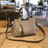 Factory wholesale ladies shoulder bags 2 colors, large capacity, multi-layered fashion handbag classic gray printed retro tote bag tassels elegant handbags 3766#