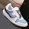 Casual Shoes Travel Fashion Designer Shoes White Sports Trainers Women Lace-up Sneaker Leather Cloth Gym Flat Bottom Shoe Platform Lady Sneakers Size 35-38-41