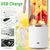 Fruktgrönsaksverktyg 400 ml USB Portable Juicer Mixer Electric Mini Blender Grönsaker Färska juicers Kök Matprocessor Fitness Travel 230320