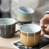Muggar japanska enkla keramiska kaffemugg kreativa ugn byt porslin eftermiddag te kopp kontor vintage mjölk dryck