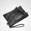 Sacs de soirée rétro Rivet enveloppe épaule pour femmes petit sac de messager en cuir PU pochette pour femme noir Bolsos Mujer sac à main