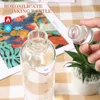 Water Bottles 750ml Large Capacity Glass Bottle With Time Marker Cover For Drink Transparent Milk Juice Simple Cup Birthday Gift 230320