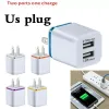 Chargeur mural adaptatif rapide 5V 2A adaptateur secteur USB pour iPhone 7 8 plus samsung xiaomi lg prise de téléphone portable intelligente