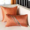 Funda de almohada 2023 Estilo Simple y ligero Cojín suave de lujo Sofá Back Office Lumbar Mesita de noche Respaldo grandeSquarePillowcase